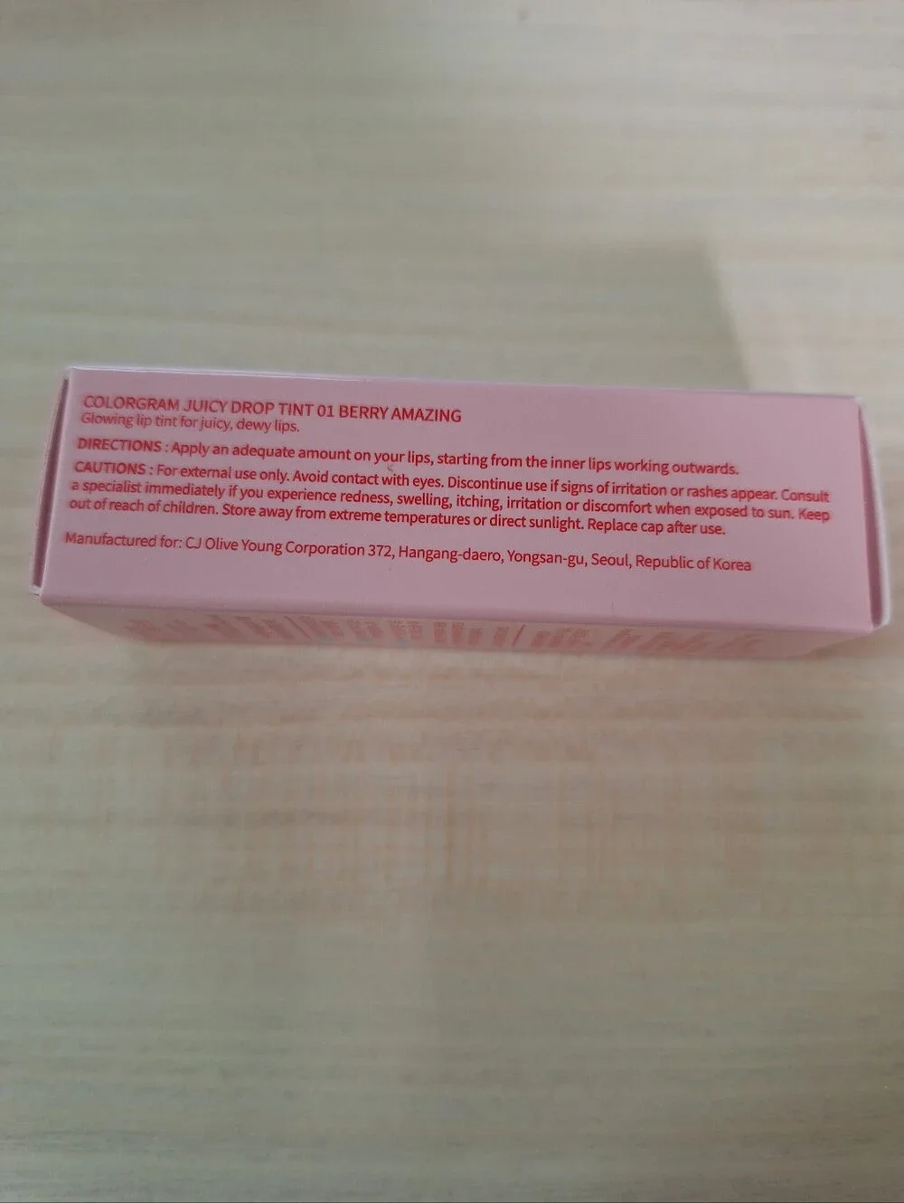 COLORGRAM Juicy Drop Tint 01 Berry Amazing | Juicy Lip Gloss, Glowing Lip Stain